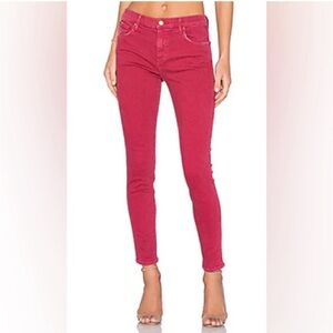 The Great. Almost Skinny Jeans in Cherry Pie Wash